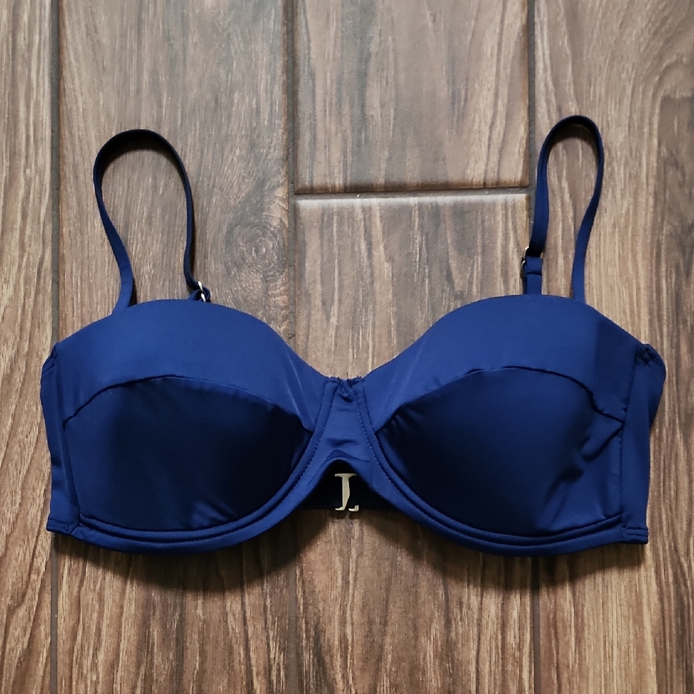 Vince Camuto Navy Bikini Top